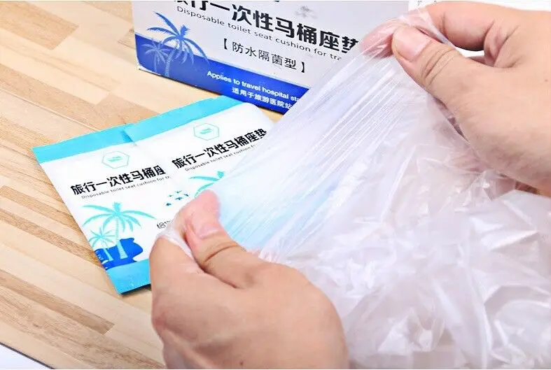50 шт. водонепроницаемый чехол для унитаза|Чехлы на сиденья унитаза| |