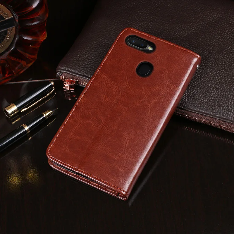 Чехол для OPPO A7x AX5 Бизнес Флип Бумажник кожаный чехол с держателем карты сумка