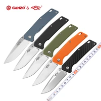 58 60hrc ganzo fb7601 440c g10 or carbon fiber handle folding knife survival camping tool pocket knife tactical edc outdoor tool