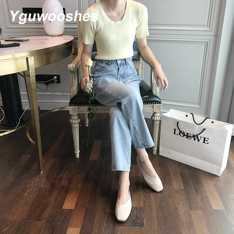 Zapatos de mujer; женская обувь без застежки на плоской подошве; лоферы; женская обувь с круглым носком для студентов и девушек; Корейская обувь; два способа ношения