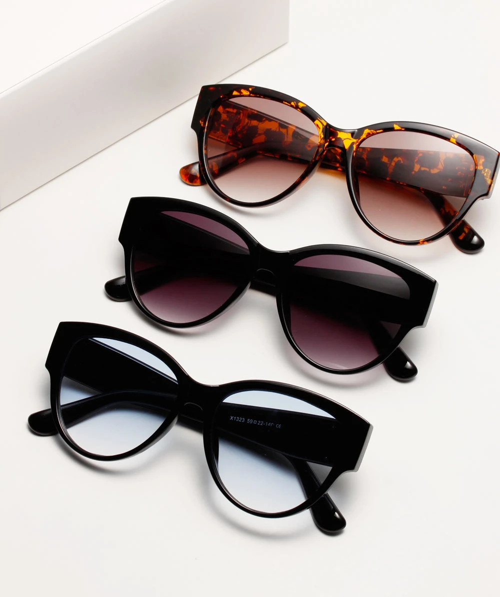 

Brand Designer Sexy Leopard Cat Eye Sunglasses Women Vintage Sun Glasses For Women Mirror Retro Oculos De Sol Gafas