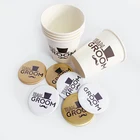 Чашка для жениха, аксессуары для вечеринки, соломенный значок для невесты, украшение для девичника, девичника, свадьбы