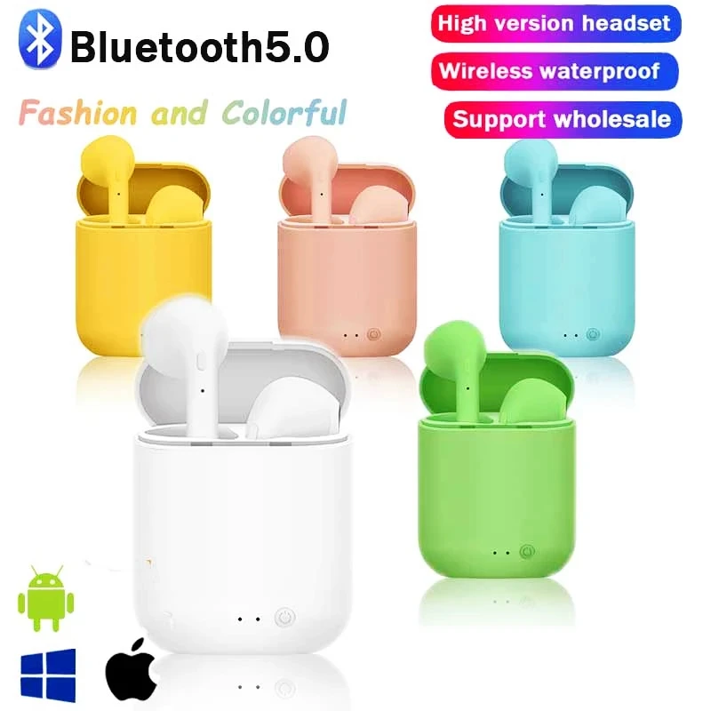 Mini 2 TWS Bluetooth 5.0 Earphones Multicolor Wireless Headphones Waterproof Earbuds For Iphone Huawei OPPO Xiaomi Headset | Электроника