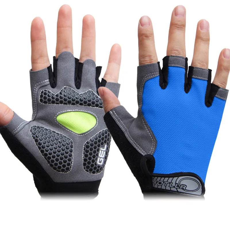 Велосипедные перчатки с открытыми пальцами удобные брендовые прочные