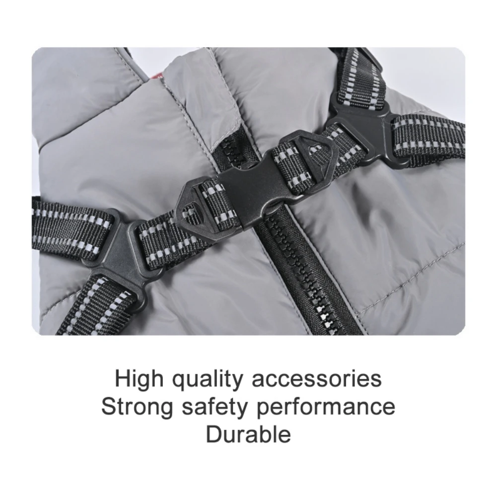 Зимний утепленный светоотражающий лыжный костюм для домашних животных жилет с