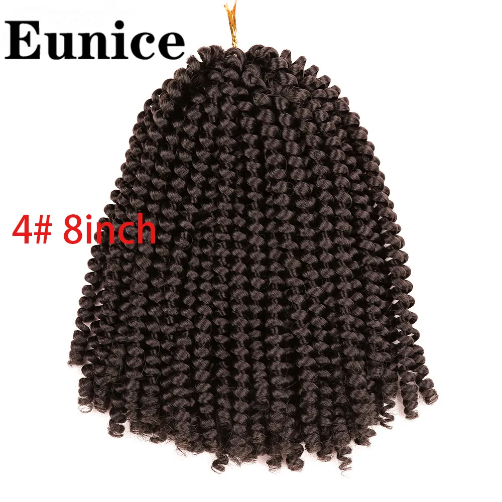 Весенние твист волосы вязанные пряди Омбре плетение волос 8 дюймов Синтетические