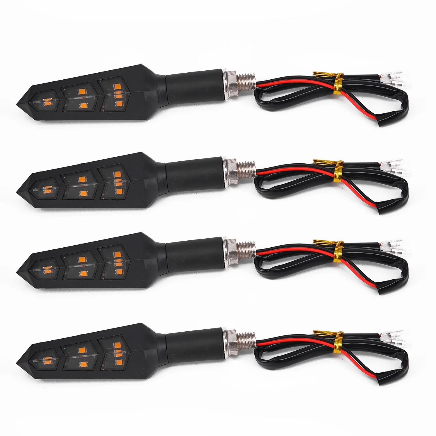

6 LED Bulbs Replacement Lights Bike Turn Indicator Kit Universal Amber
