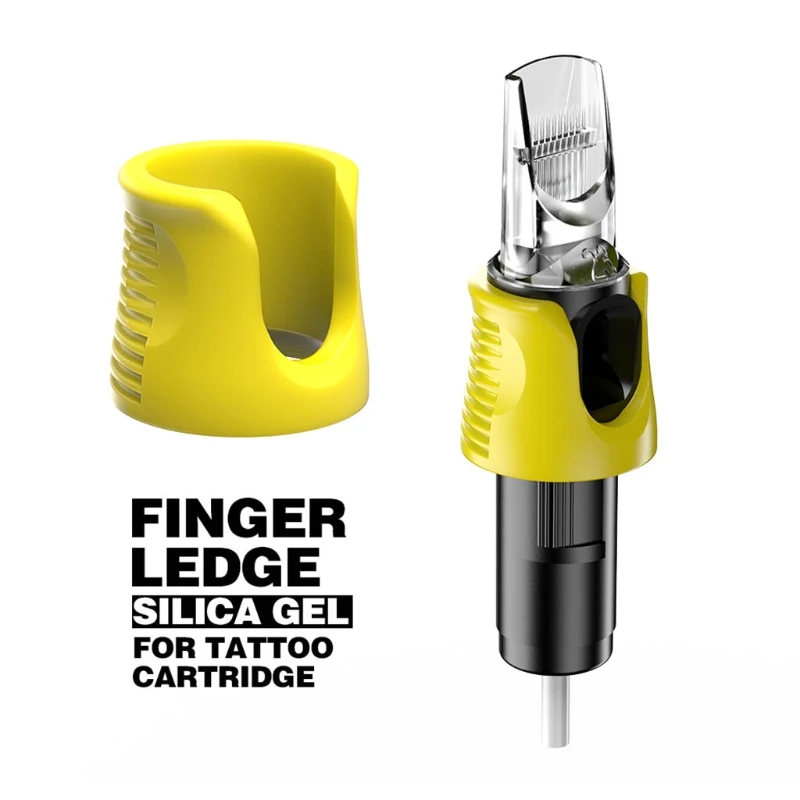 

094E 60pcs/set Finger Ledge Silicone for Tattoo Cartridge Hold Firmly Finger Rest Combo Compatible with Cartridges Tattoo