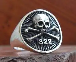 

Cool Stuff Fashion Vintage Skull Men's Ring Unique Cranium Biker 316L Stainless Steel Rings Gothic Punk Jewelry Dropshipping