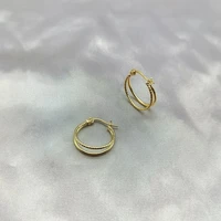 luxury golden hanging earrings for women gold plated s925 silver needle hoop earring pendant fashion jewelry new arrival