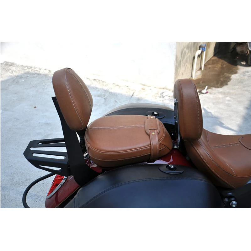 

For Indian Scout 2015-2018 Scout Sixty 2016-2018 2017 Motocycle Leather Passenger Pillion Seat