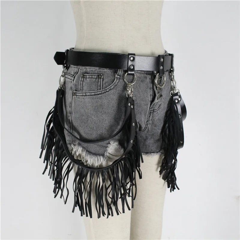 Модные кожаные подвязки для женщин сексуальные панк готические ремни большая