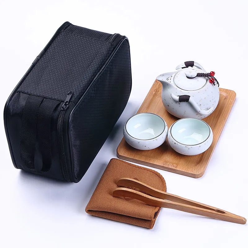 Дорожный чайный набор из 3 предметов фарфоровая двойная настенная чашка