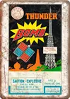 Лошадь Thunder Bomb, бренд Firecracker Art, 12X9 дюймов, репродукция, металлический знак ZD153