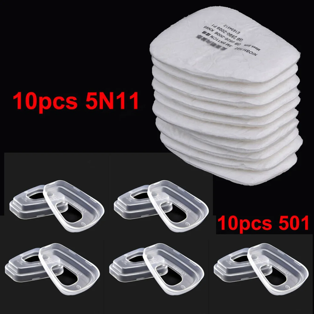 20PCS 5N11 Filters For 6200/7502/6800 Cover And 501 Filter Containers Set Unisex Mouth Muffle Allergy | Инструменты