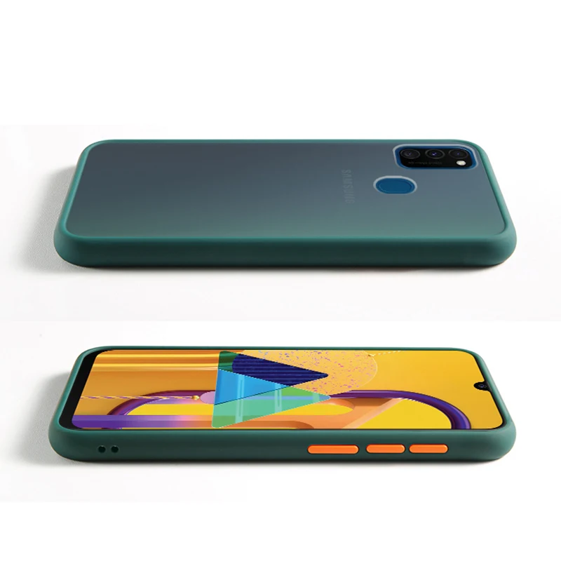 Matte Silicone Shockproof Bumper Phone Case For Samsung Galaxy Note 10 Pro 9 8 S10 S9 S8 Plus A51 A71 J4 J6 J8 A9 A7 2018 Cover