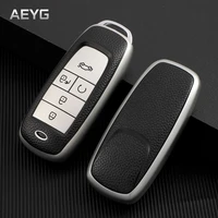 leather style car key case cover shell for gac trumpchi gs4 ga5 ga6 ga3s gs8 gs5 gs7 gs3 2018 key shell holder fob accessories