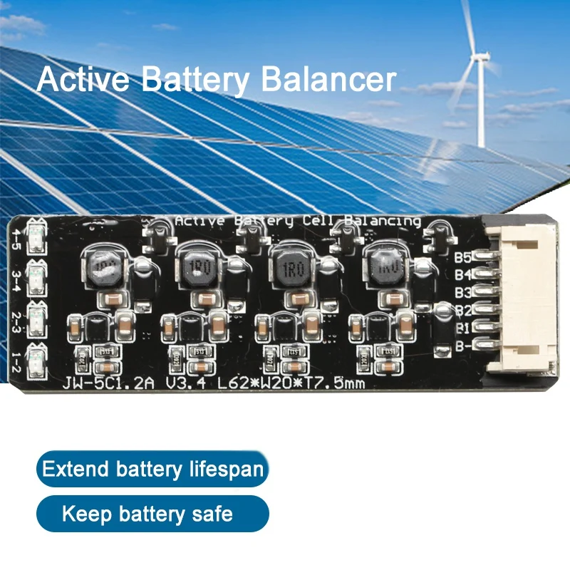 3S 5 Li Ion Lipo Lifepo4 LFP Battery Active Equalizer Balancer BMS 1.2A Balance Energy Transfer Board|Аксессуары для батарей| |