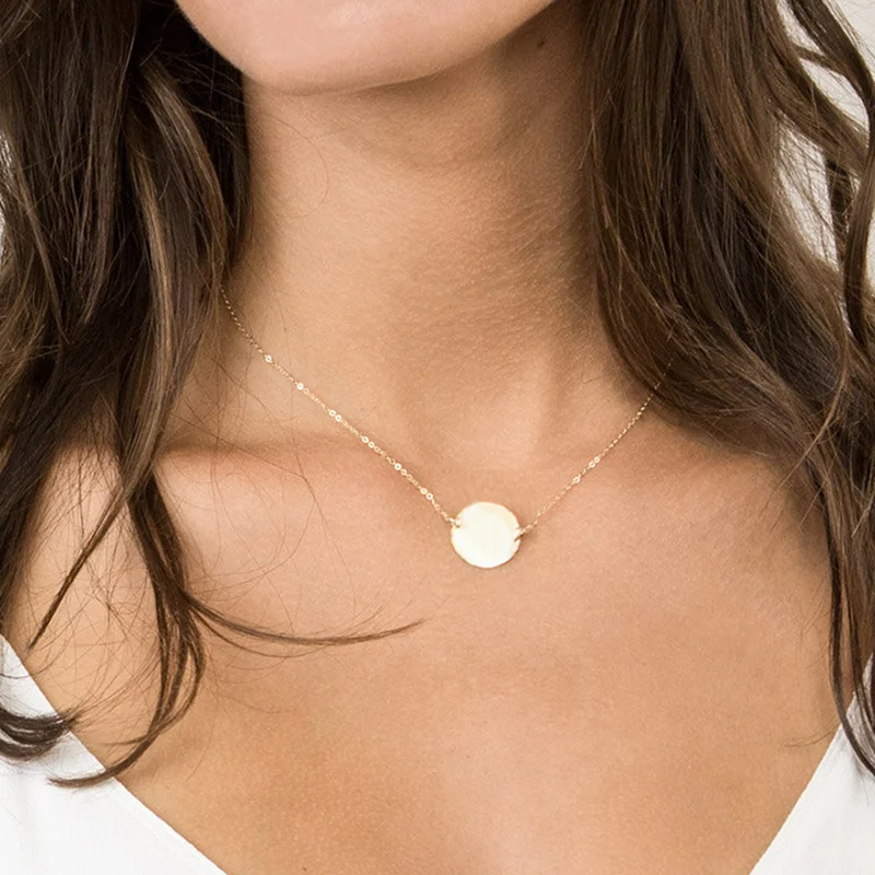 Женское Ожерелье из нержавеющей стали F.I.N.S ожерелье трех тонов в Корейском стиле