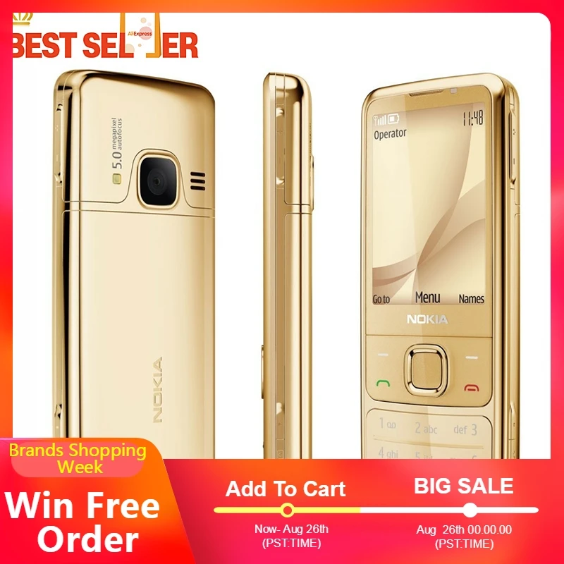 Оригинальный Nokia 6700C дешевый мобильный телефон разблокирован 6700 классический GSM 3g