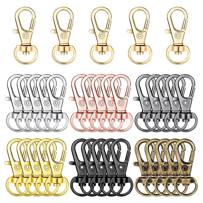 

Цветная Пряжка для собак, Пряжка из цинкового сплава, пружинная Пряжка для ключей, вращающаяся пряжка