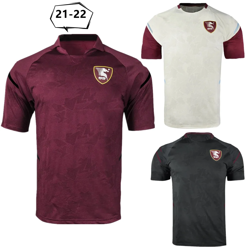 

21 22 Salernitana soccer jerseys Home KASTANOS BELEC JAROSZYNSKI VERGANI DJURIC CAPEZZI 2021 2022 away third Football shirt