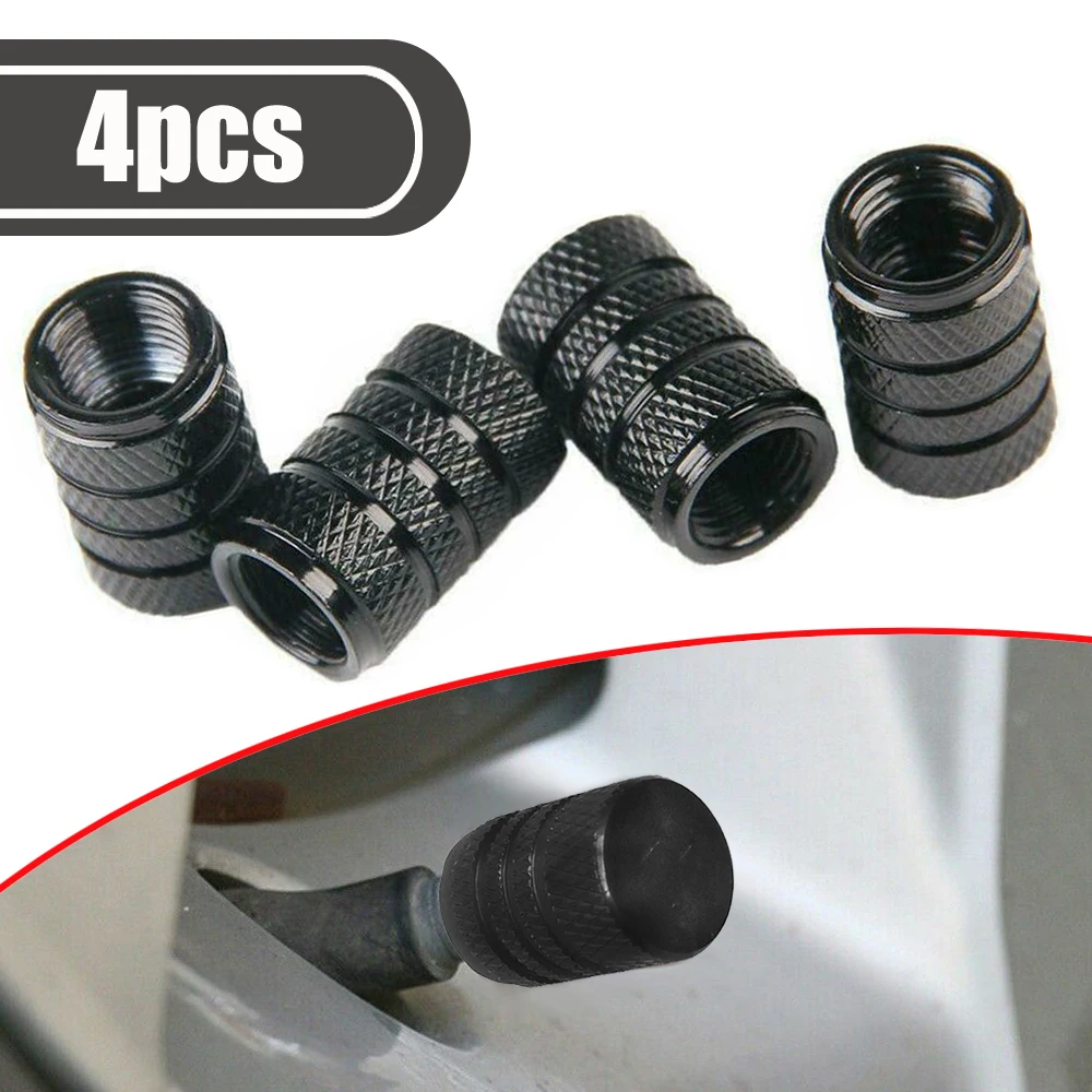 

4pcs New Black Aluminum Metal Wheel Tire Valve Caps Dust Cover For AUDI BMW VW Mazda Ford Toyota Nissan Hyundai Car Styling