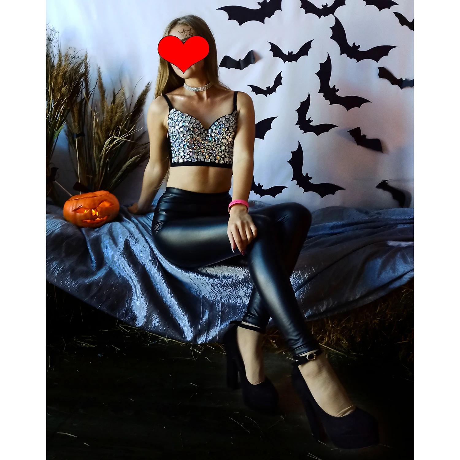 

Shiny Tank Top with Rhinestones Women Colorful Cropped Bustier Festival Clothing Femme Y2k E Girl Gothic Corset Summer Crop Tops