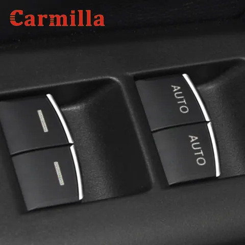 Carmilla двери автомобиля оконного стеклоподъемника переключателя ручка кнопка накладка наклейка для Хонда сrv CR-V 2017 - 2021 ABS хромированные аксессуары