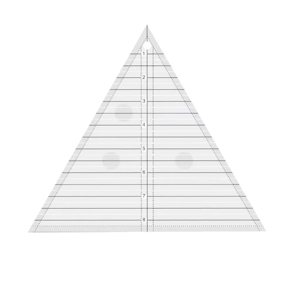 1 шт. 60 градусов равносторонний Треугольники лоскутного шитья линейка шаблон DIY