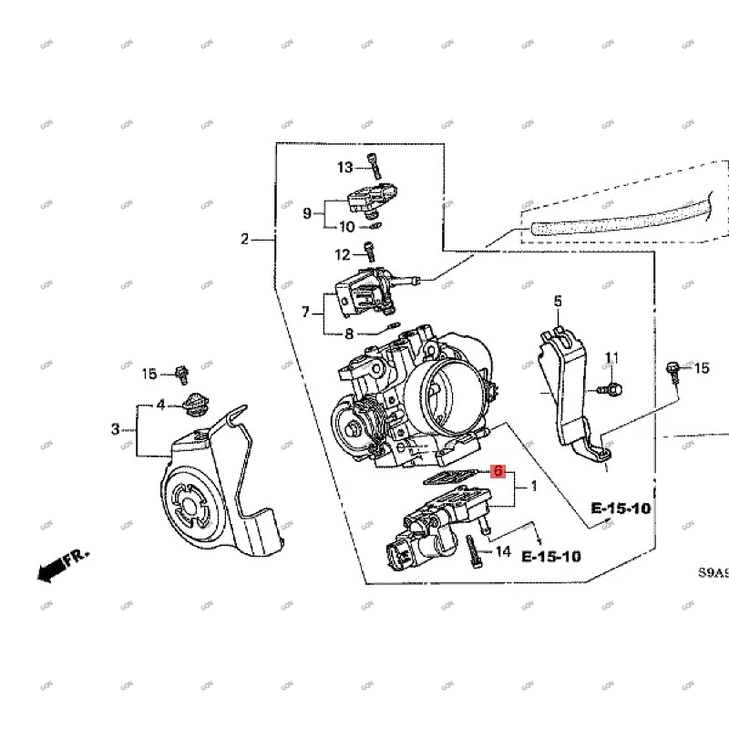 Прокладка кузова дроссельной заслонки автомобиля прокладка впускного