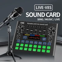 v8s phone sound card set bluetooth microphone live broadcast equipment computer universal microphone voice changer