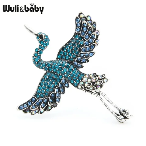 Броши Wuli&baby синяя розовая