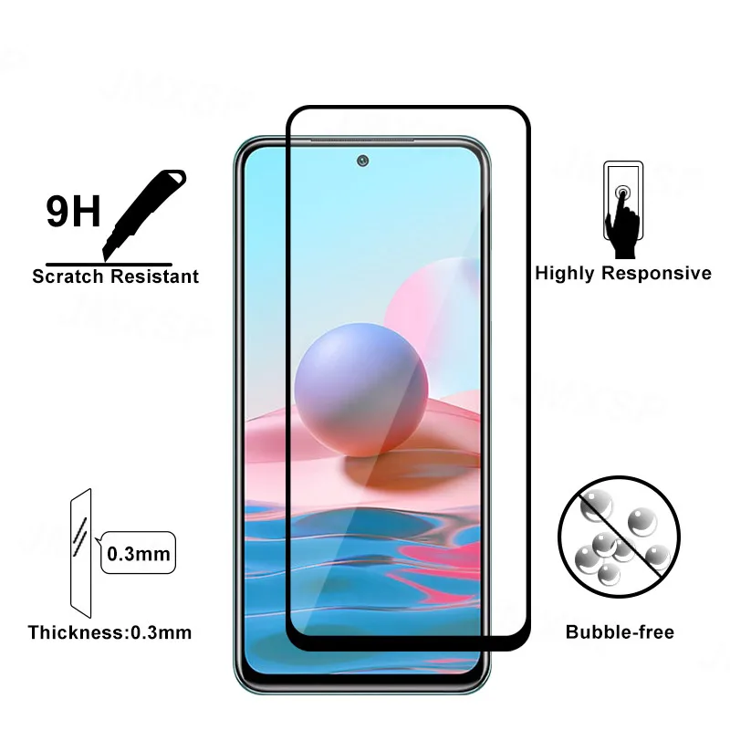 Protective Glass For Xiaomi Redmi Note 10 Pro Max 10S Tempered Glass For Redmi 10X K40 Pro Plus Lens Glass Film Cover Protector