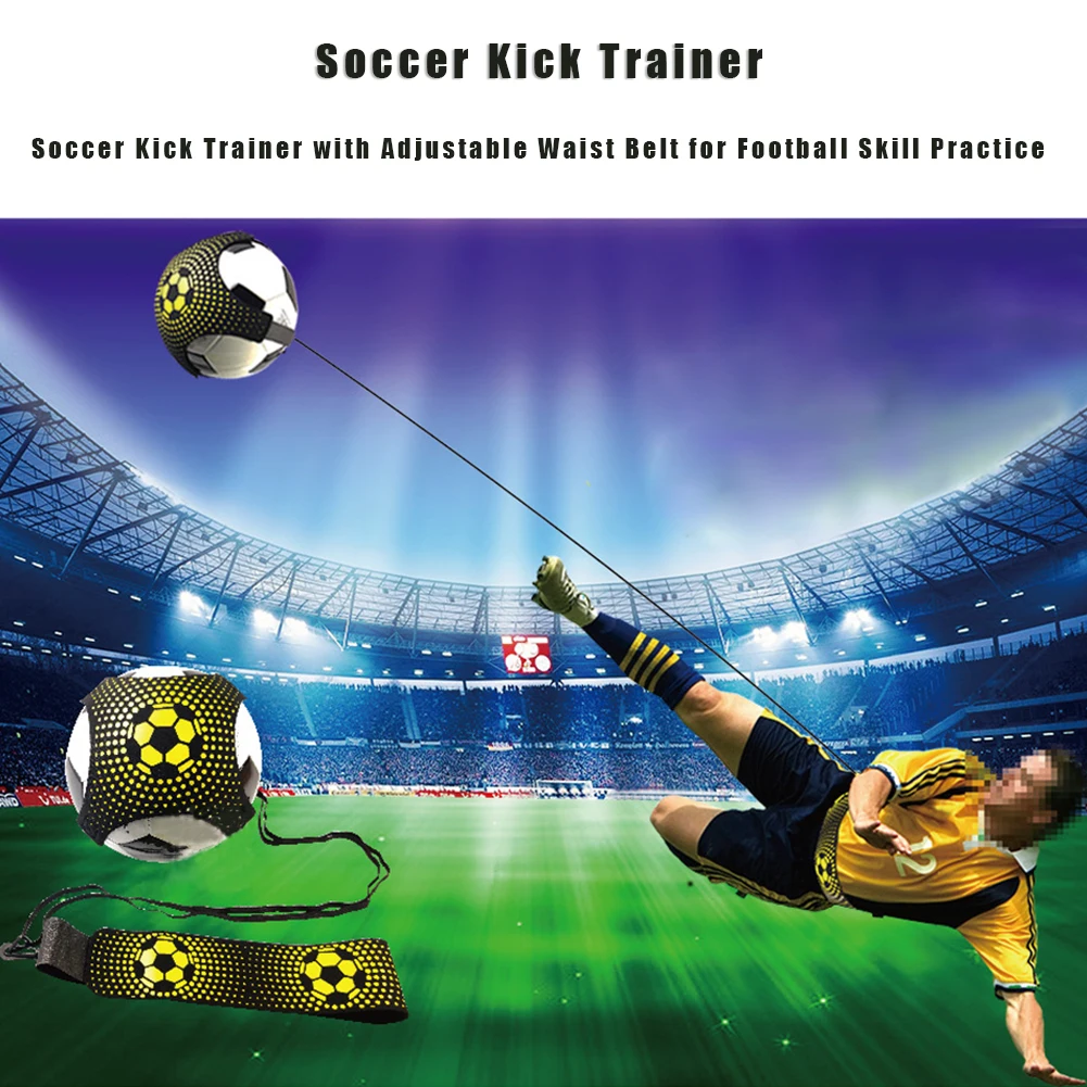 

Adjustable Soccer Kick Trainer Waist Belt Football Skill Practice Training Aid for Outdoor Exercise Sport Ornaments