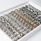 Модные 20 шт.лот ювелирные изделия из нержавеющей стали со стразами Кольца для мужчин женщин обручальные смешанные стили