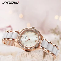 sinobi fashion diamond ceramic watchbrand woman watches quartz wristwatches top luxury brand dress ladies geneva clock reloj 19
