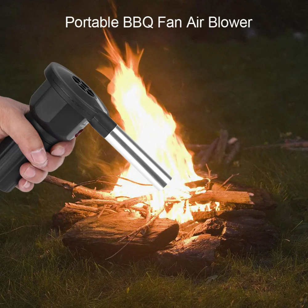 BBQ Fan Air Blower Portable Battery Powered Electric Barbecue for Outdoor Camping Picnic Charcoal Grill | Дом и сад