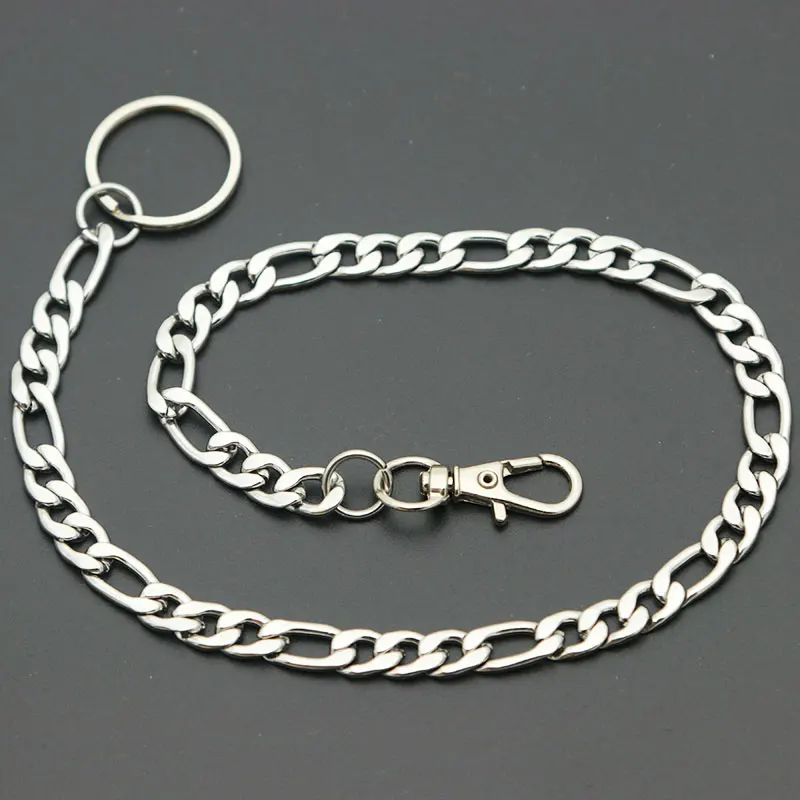 Рок Панк из нержавеющей стали кошелек пояс цепочка брюки хипстер Жан брелок