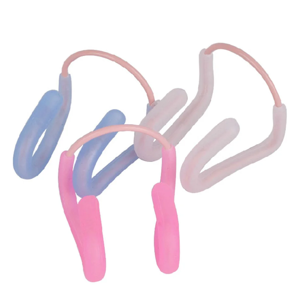 

Swimming Special Nose Clip Wire Silicone Comfortable Nose Clip Anti-smashing Water Swimming Equipment (Sky-blue)