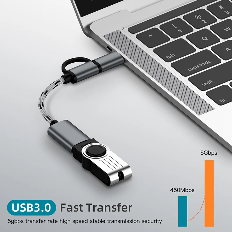 2 в 1 кабель USB 3 0 OTG Type C Micro для адаптер синхронизации данных Samsung Xiaomi Huawei Type-C