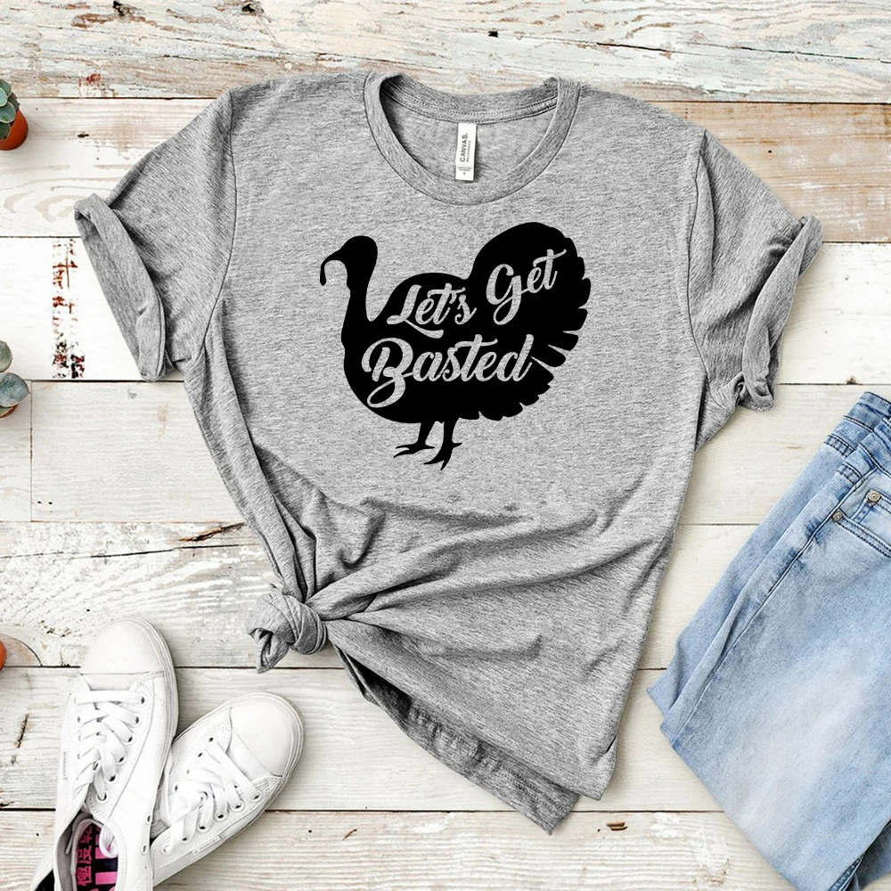 2019 давайте приготовлен футболка Милая с мотивом Дня благодарения забавные