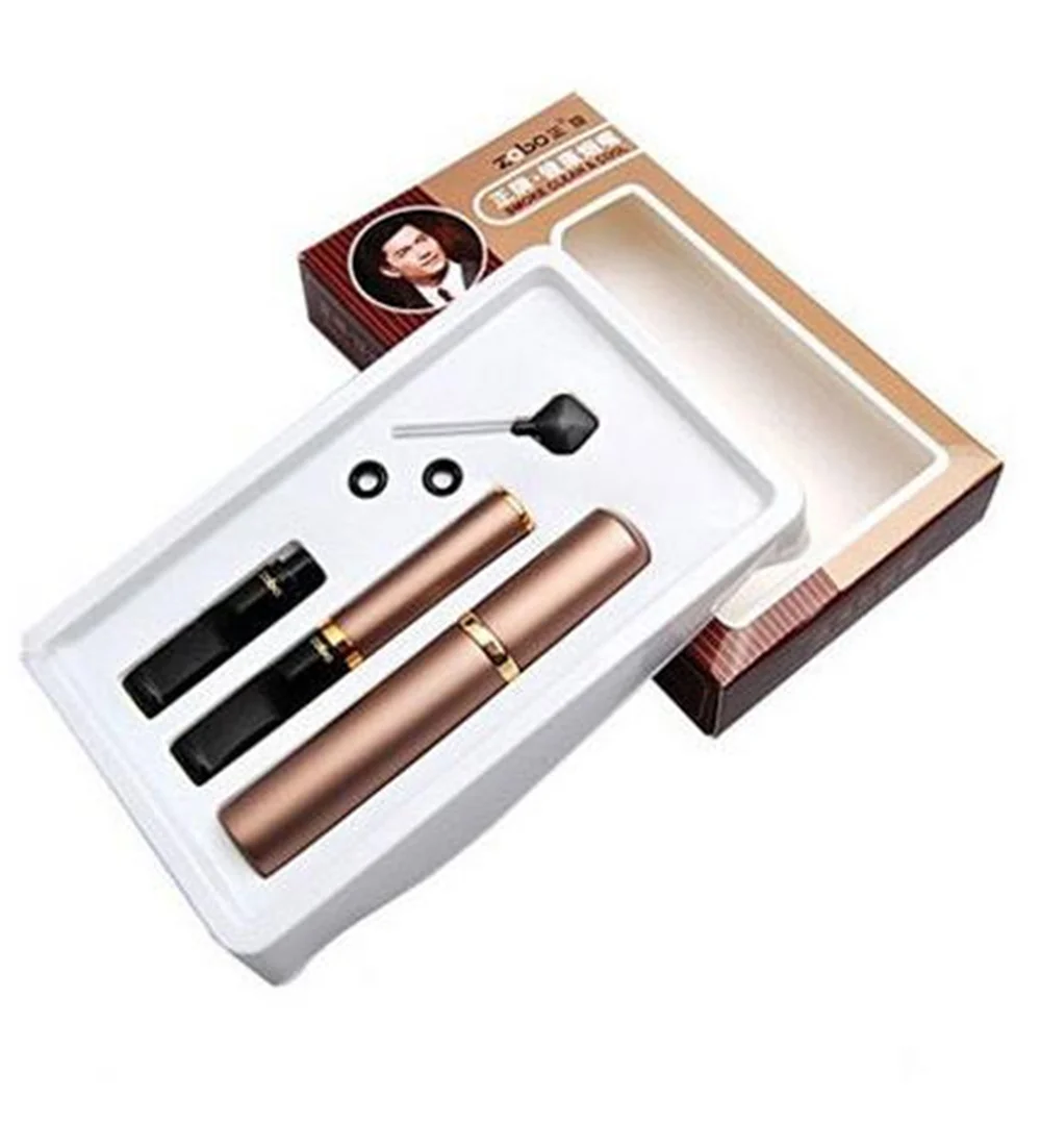 Металлический двойной фильтр очистка от дыма здоровье и мундштук курительная