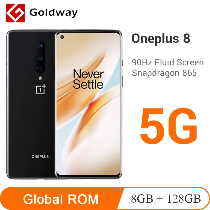 Глобальный Встроенная память OnePlus 8 5G мобильный телефон Гб Оперативная 128 Snapdragon 865