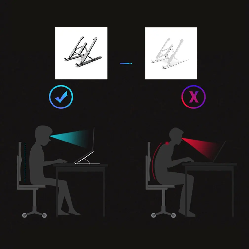 Регулируемая портативная подставка под ноутбук прикроватный стоячий столик для