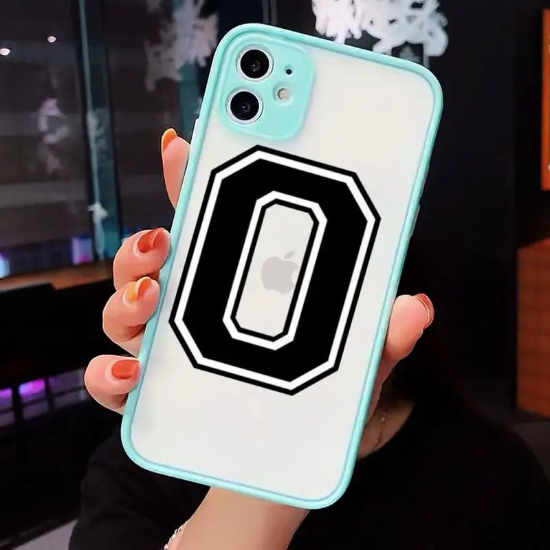 

Football number Phone Cases Matte Transparent for iPhone 7 8 11 12 s mini pro X XS XR MAX Plus cover funda