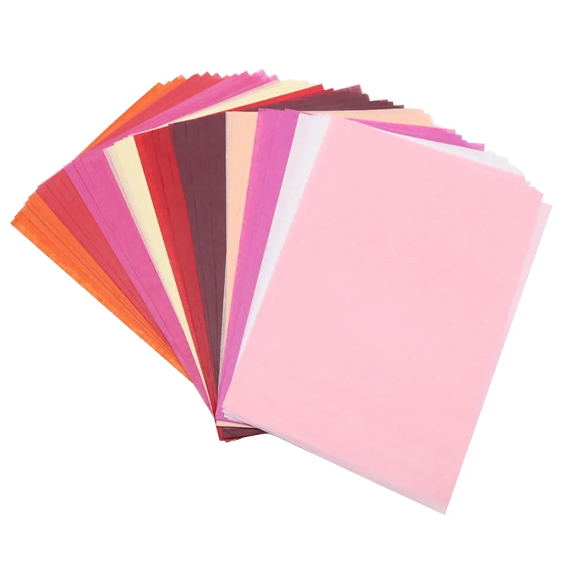

10sheets A4 Wrapping Paper Retro Multicolor Tissue Paper Bookmark Gift Wrapping Papers Floral Gift Packaging Material