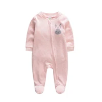high quality boys long sleeve newborn infant baby clothes custom jumpsuit baby footie romper clothes