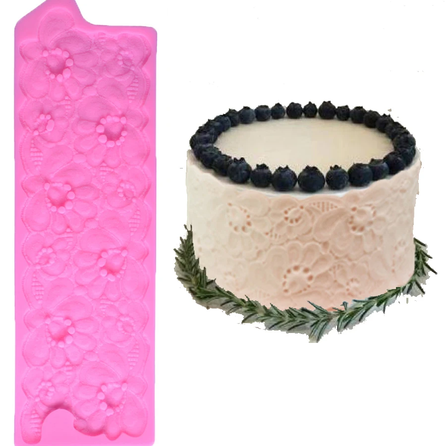 Большие цветы силиконовые формы для торта Цветочная помадка силиконовая рамка