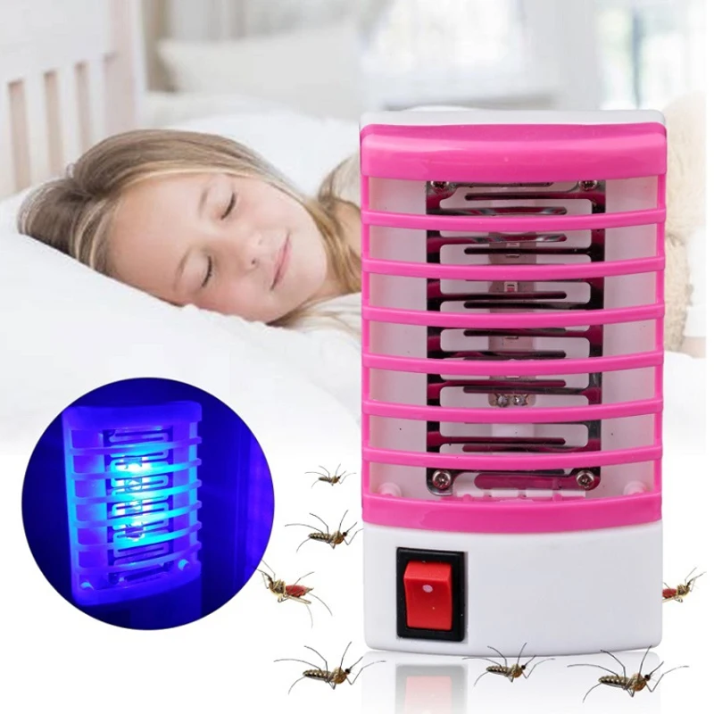 

New Hot 220V Mosquito Killer Home Practical LED Socket Electric Mosquito Repellent Fly Bug Insect Killer Trap Mosquito Lamp Lamp